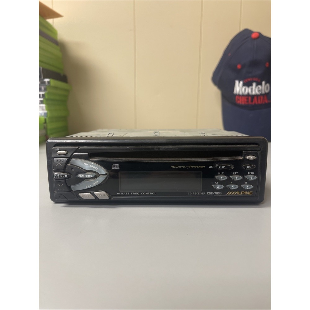 Vintage Alpine CDE 7853 CD Player Vintage Old School Tested Head Unit